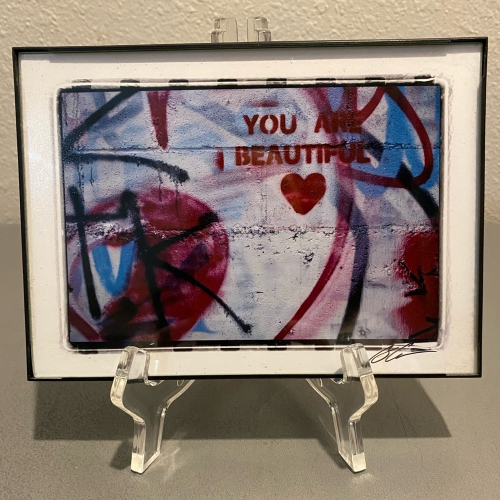 ♥️You Are Beautiful • framed art • 5 x 7 • EUC